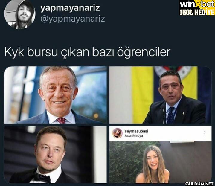 Kyk bursu çıkan bazı...