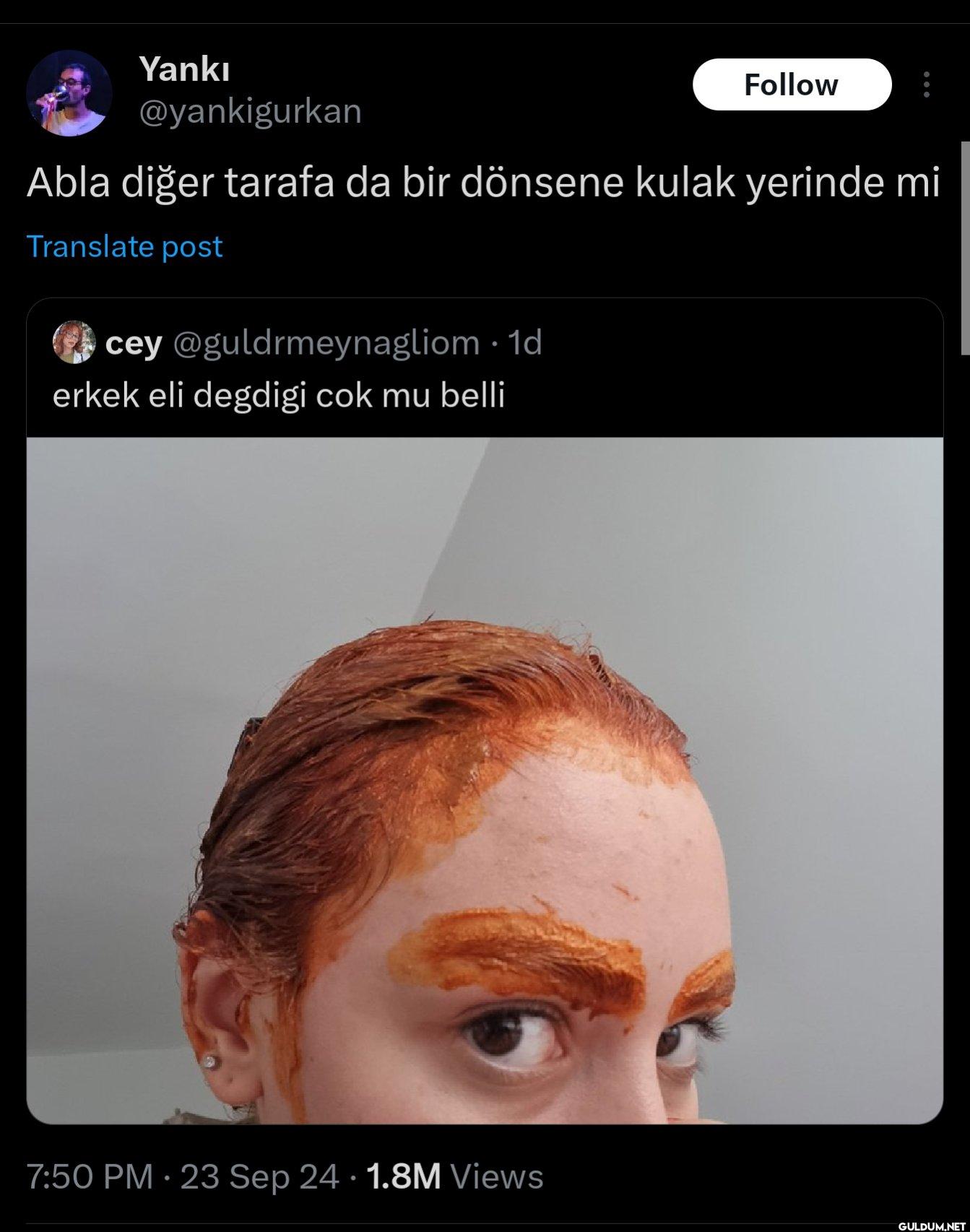 Follow Abla diğer tarafa...
