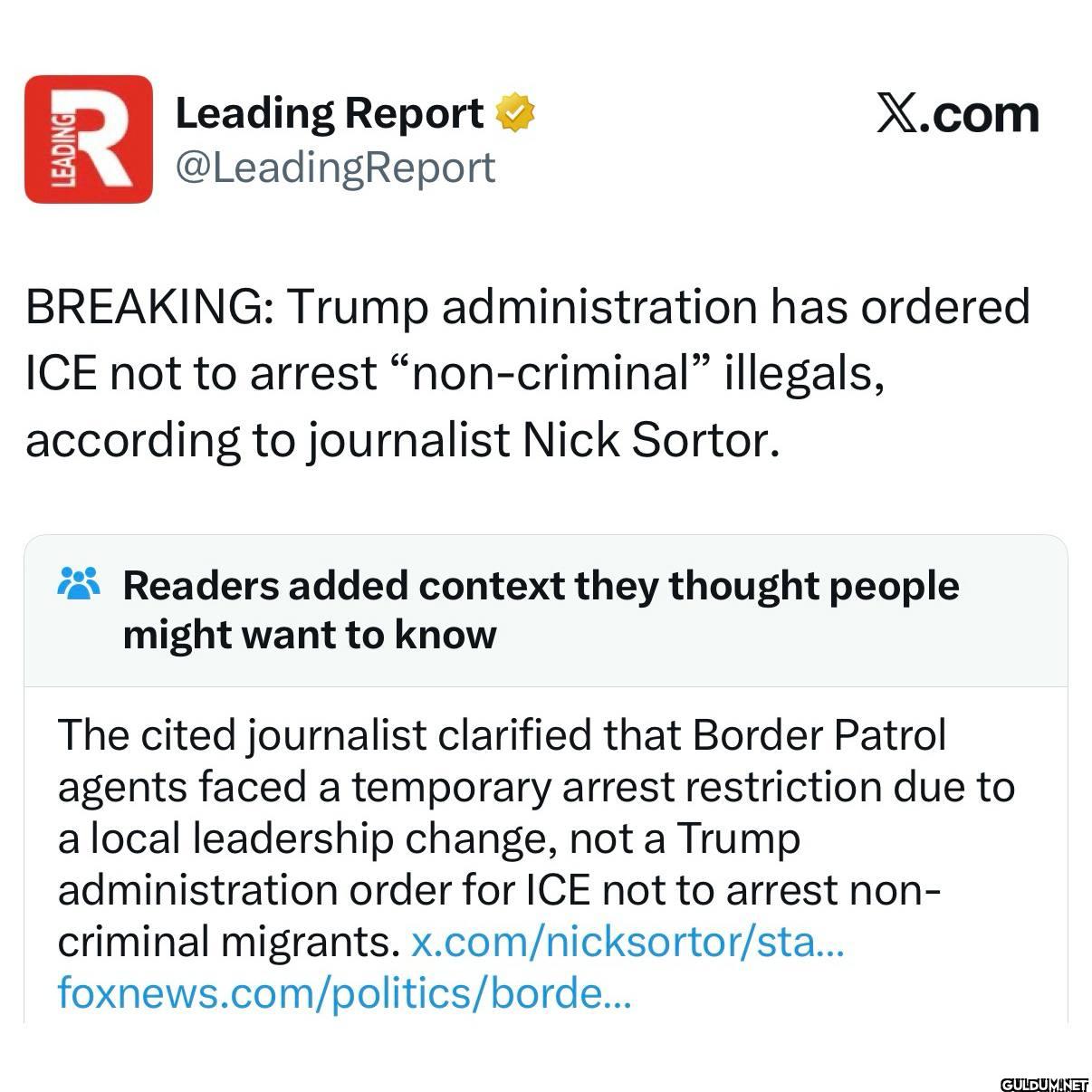 X.com BREAKING: Trump...