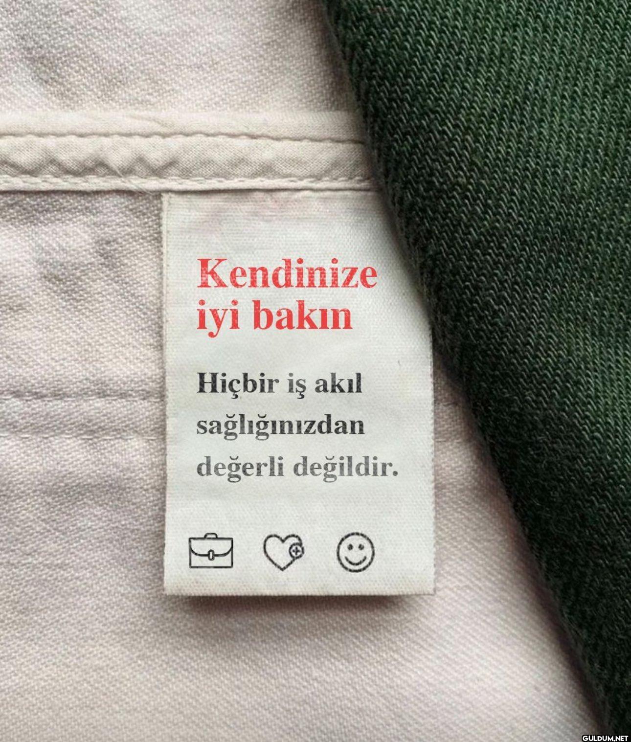 Kendinize iyi bakın Hiçbir...