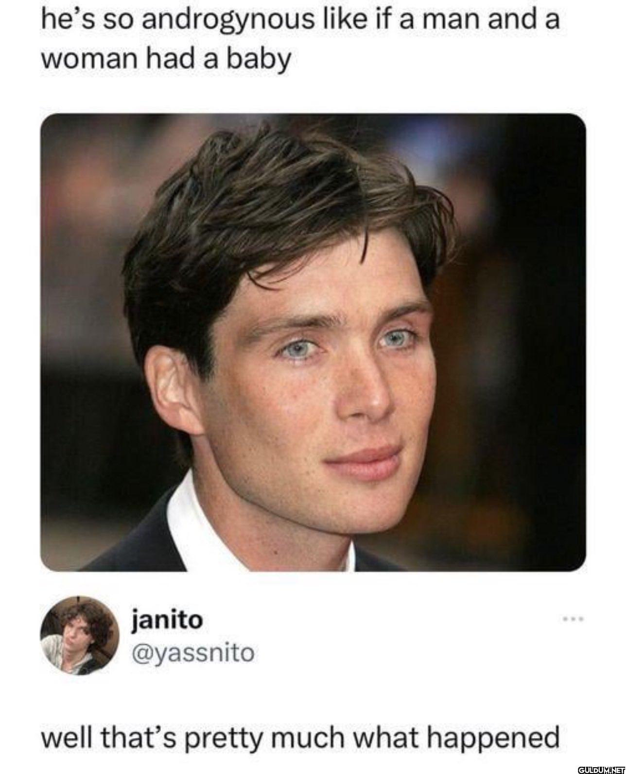 ㅤ    he's so androgynous...