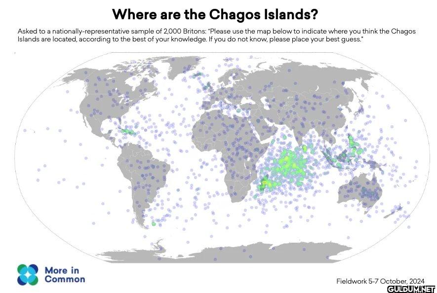 Where Britons think Chagos...