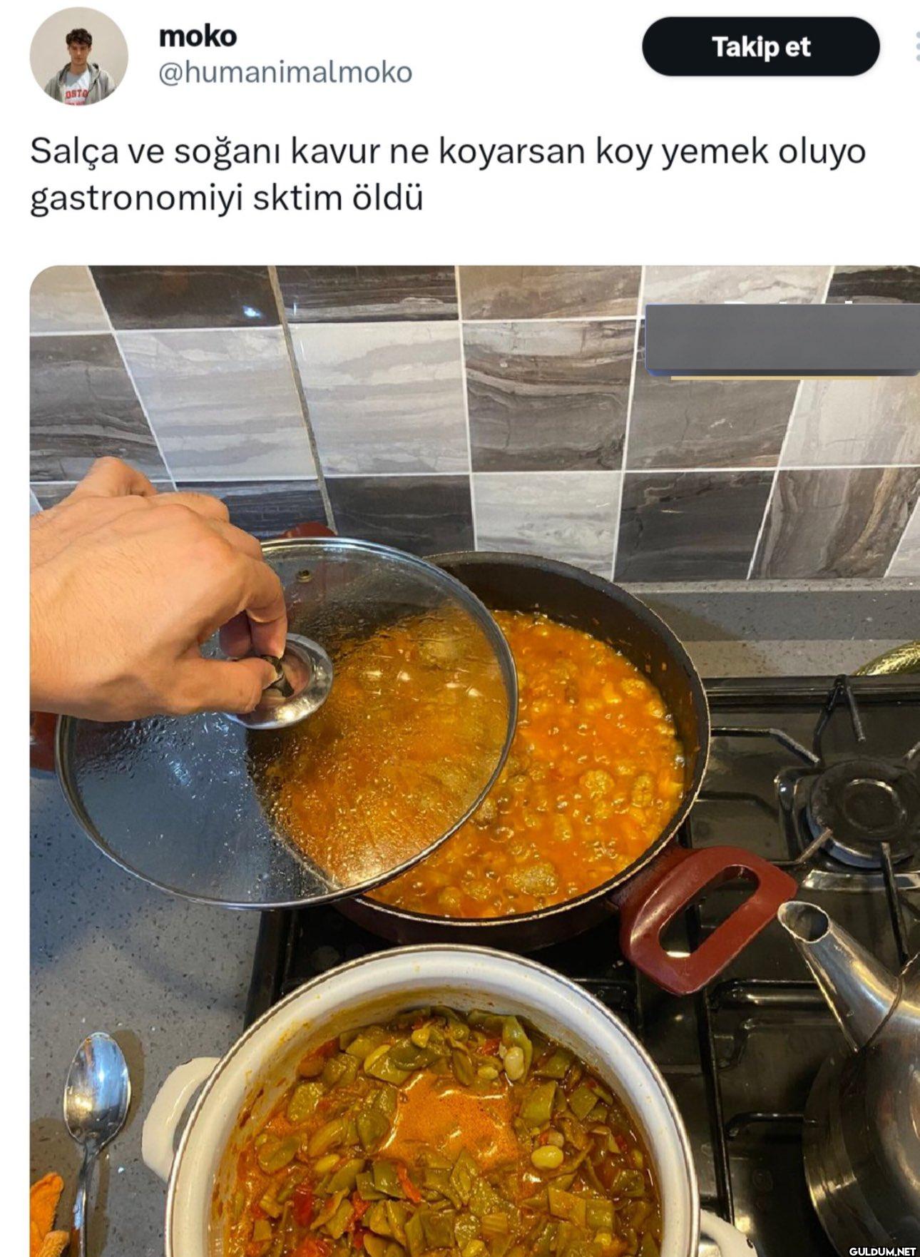 Takip et Salça ve soğanı...