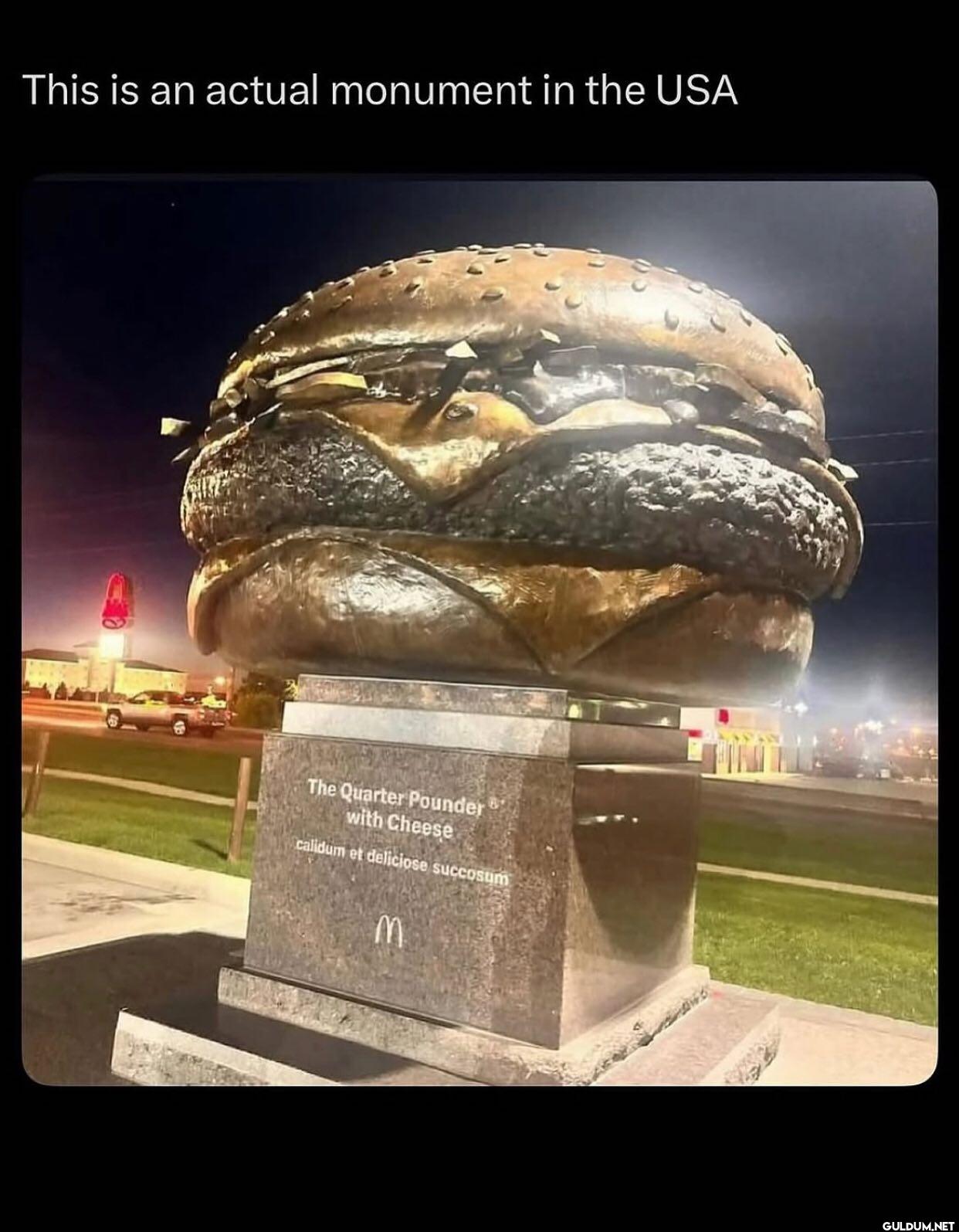This is an actual monument...