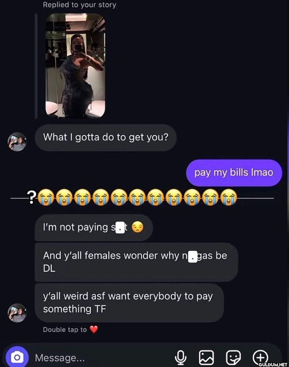 Replied to your story What...