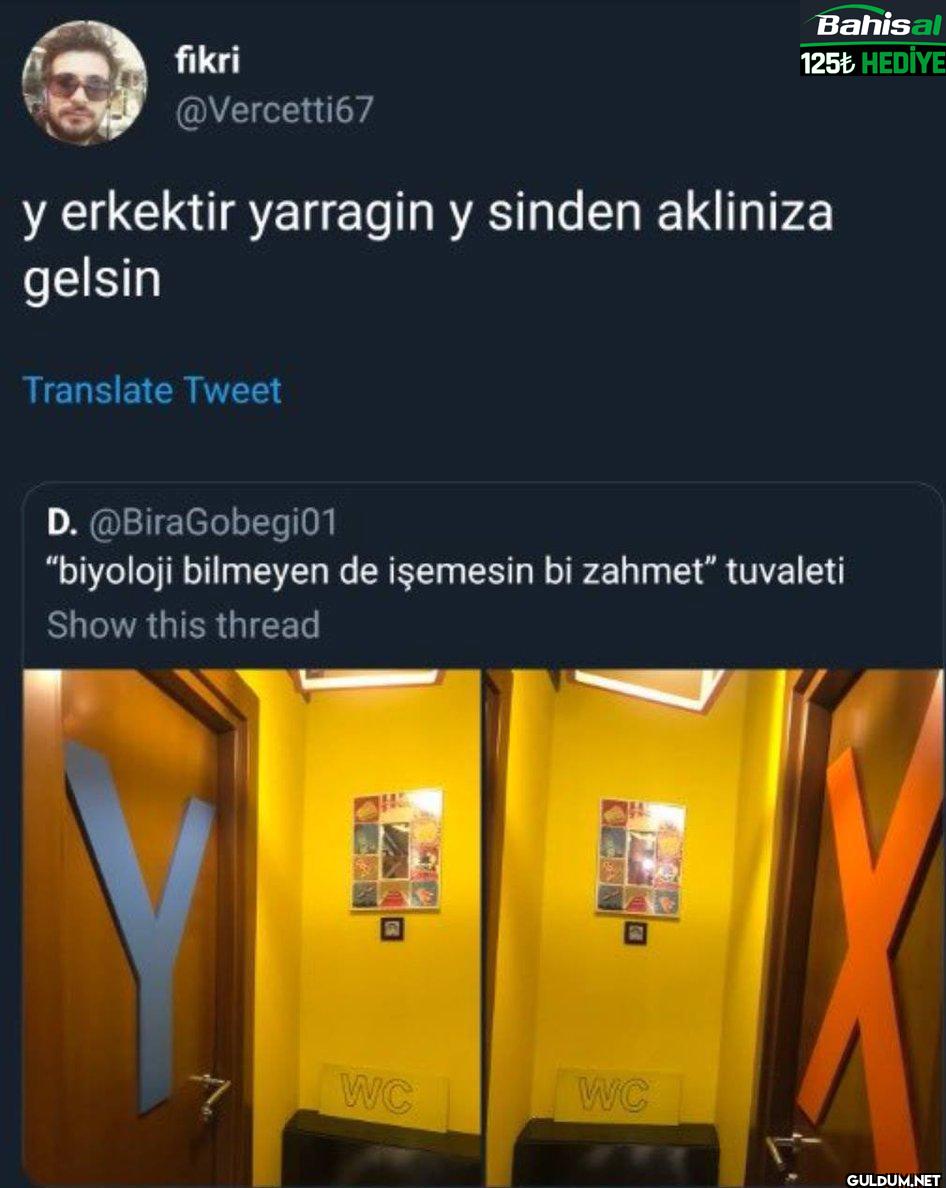 y erkektir yarragin y...