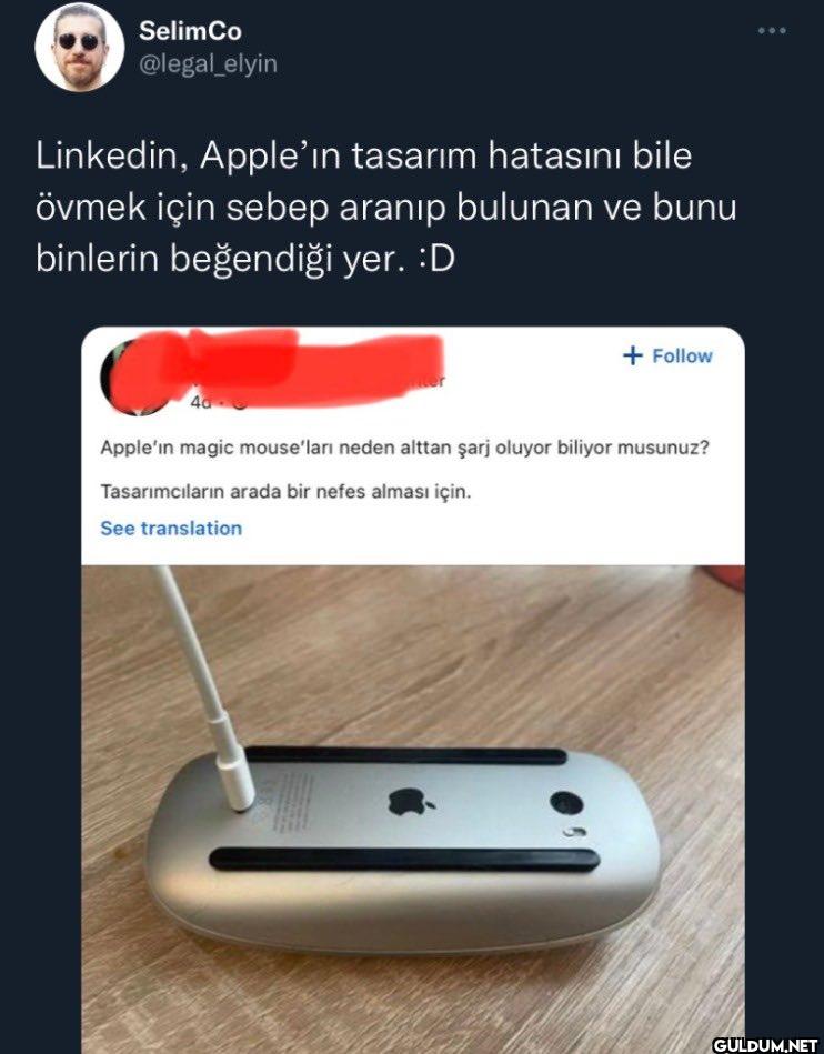 Linkedin, Apple'ın tasarım...