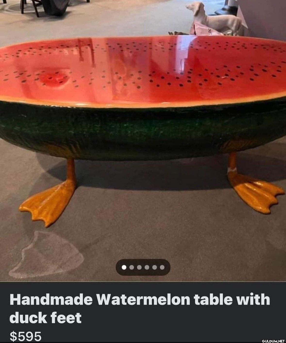 Handmade Watermelon table...