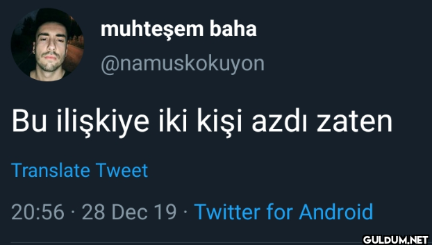 Bu ilişkiye iki kişi azdı...