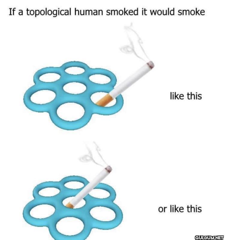 If a topological human...