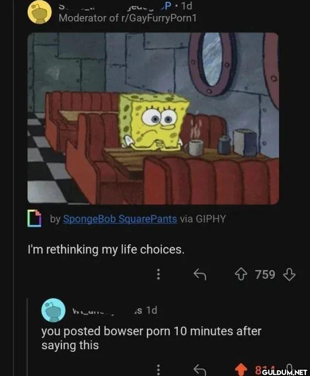 Moderator of by SpongeBob...