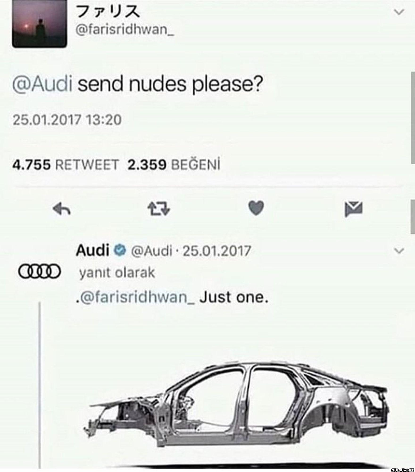 @Audi send nudes please?...