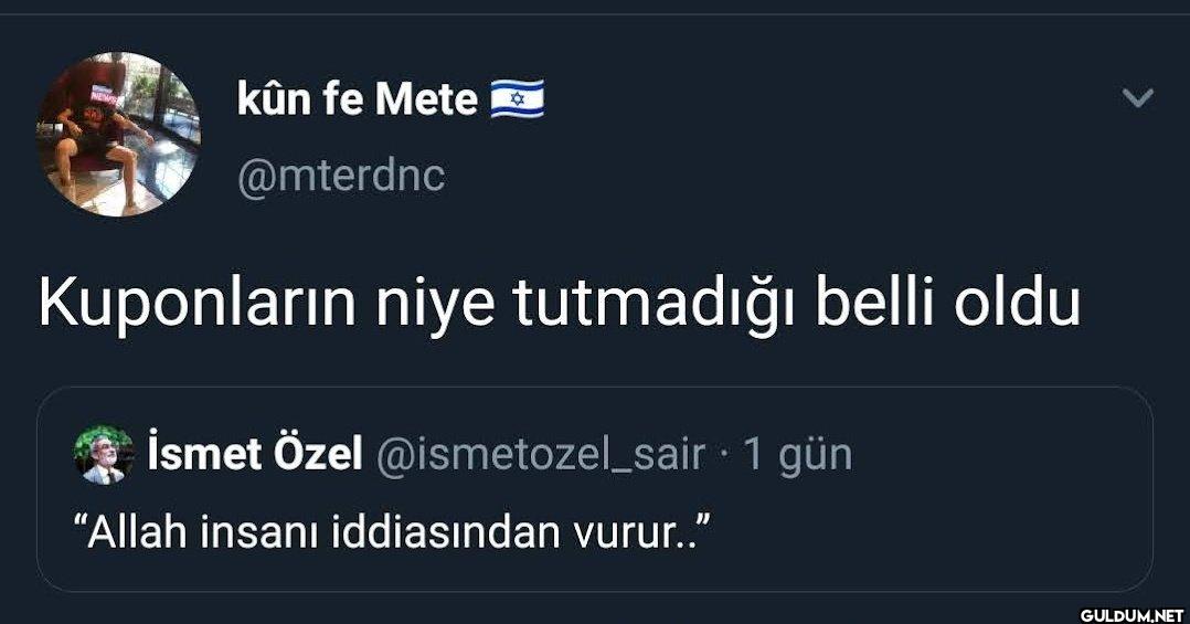 Kuponların niye tutmadığı...