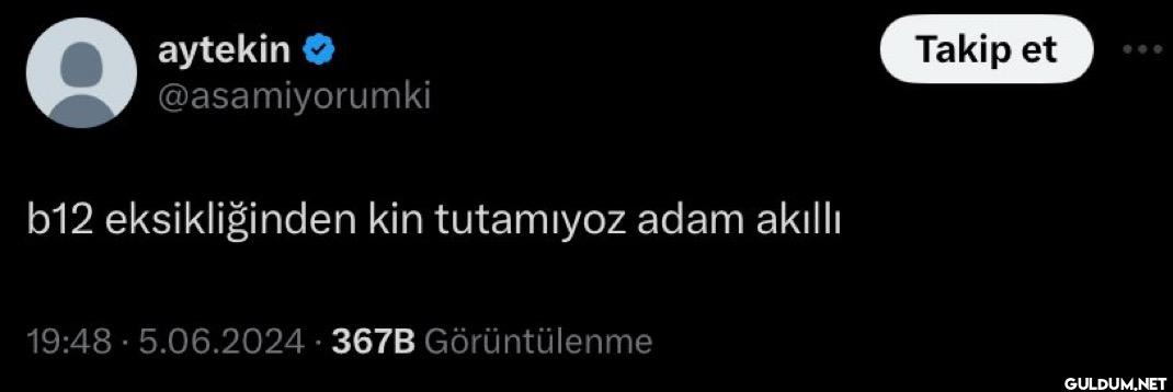 b12 eksikliğinden kin...