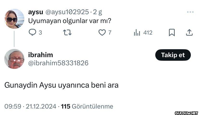 Uyumayan olgunlar var mı?...