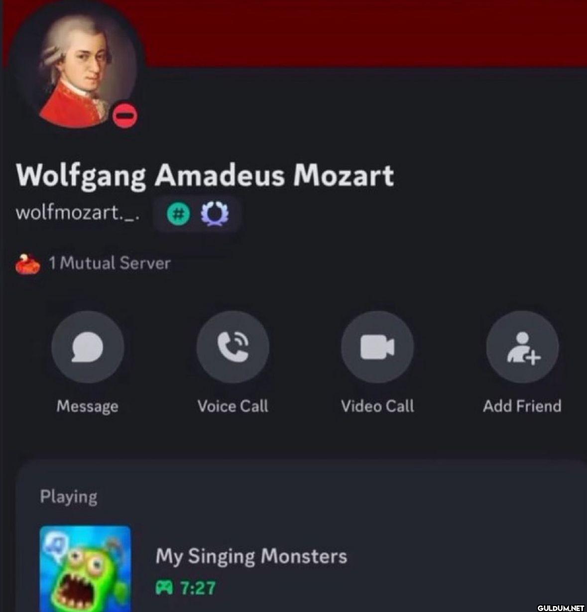 Wolfgang Amadeus Mozart...