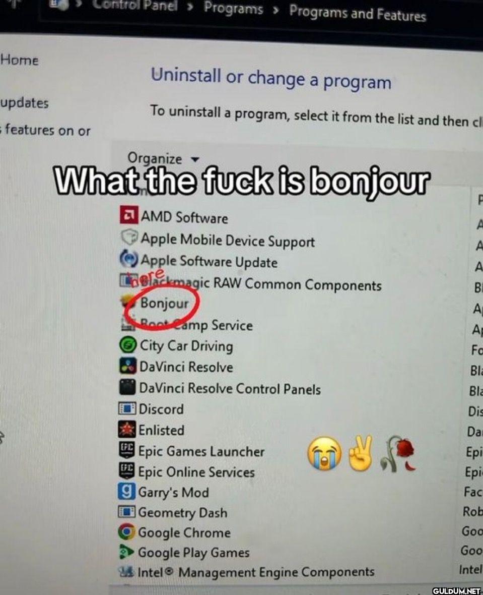 Control Panel Programs...