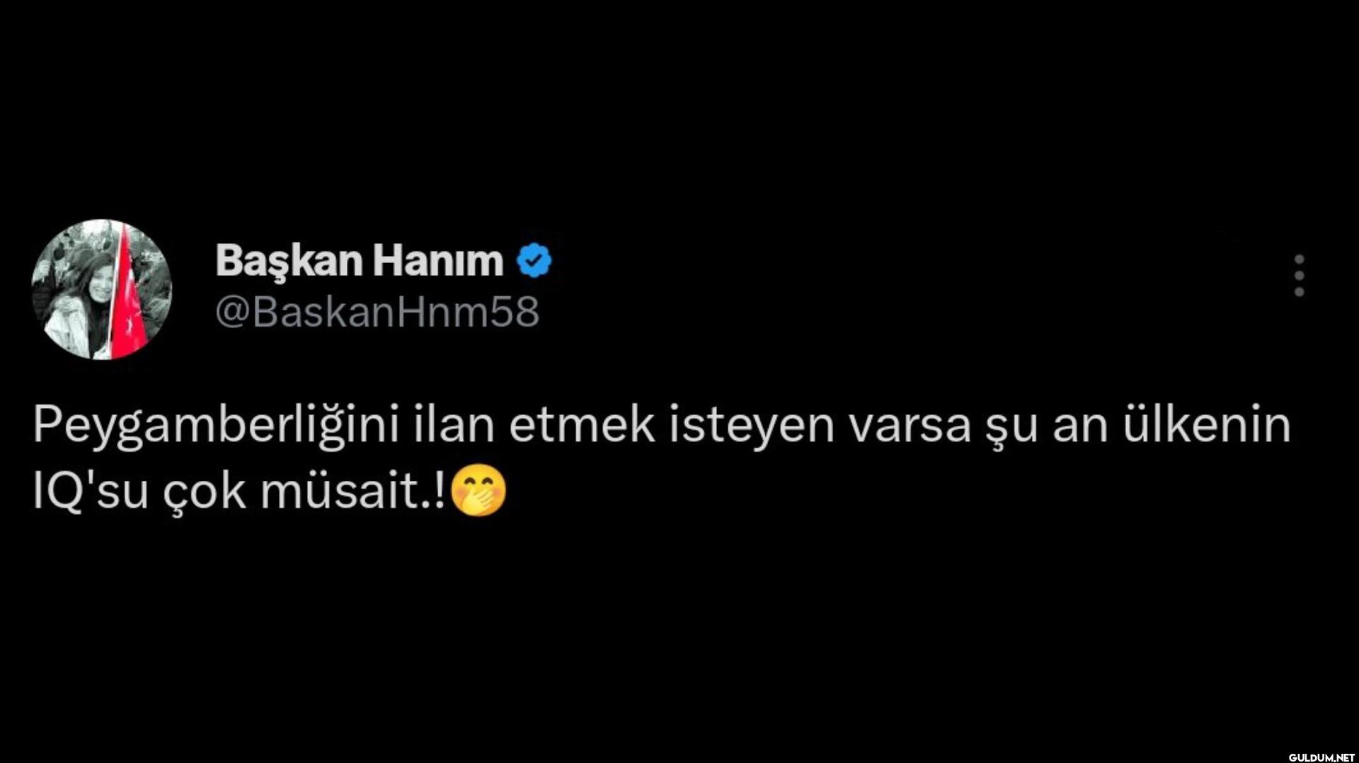 Peygamberliğini ilan etmek...