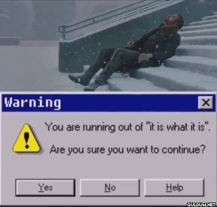 Warning You are running...