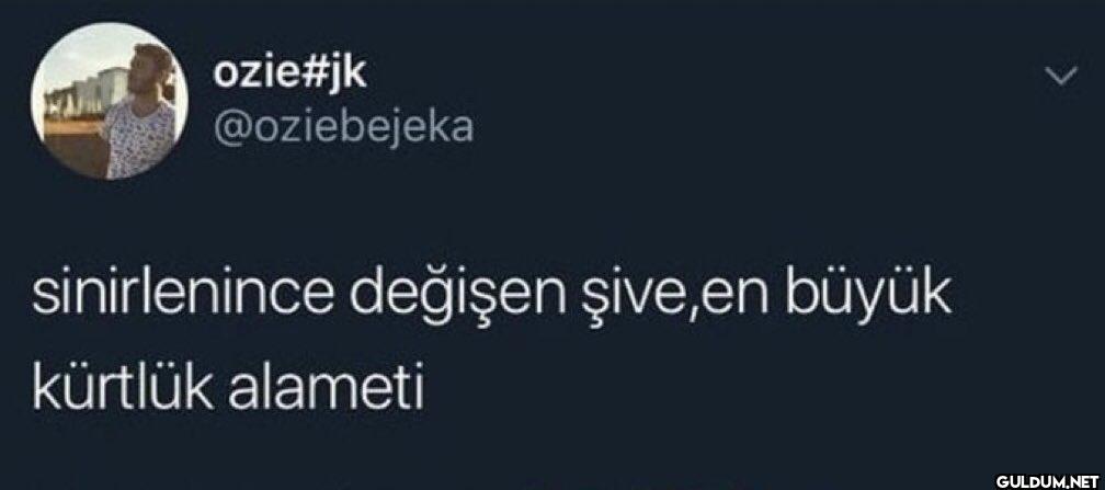 sinirlenince değişen...