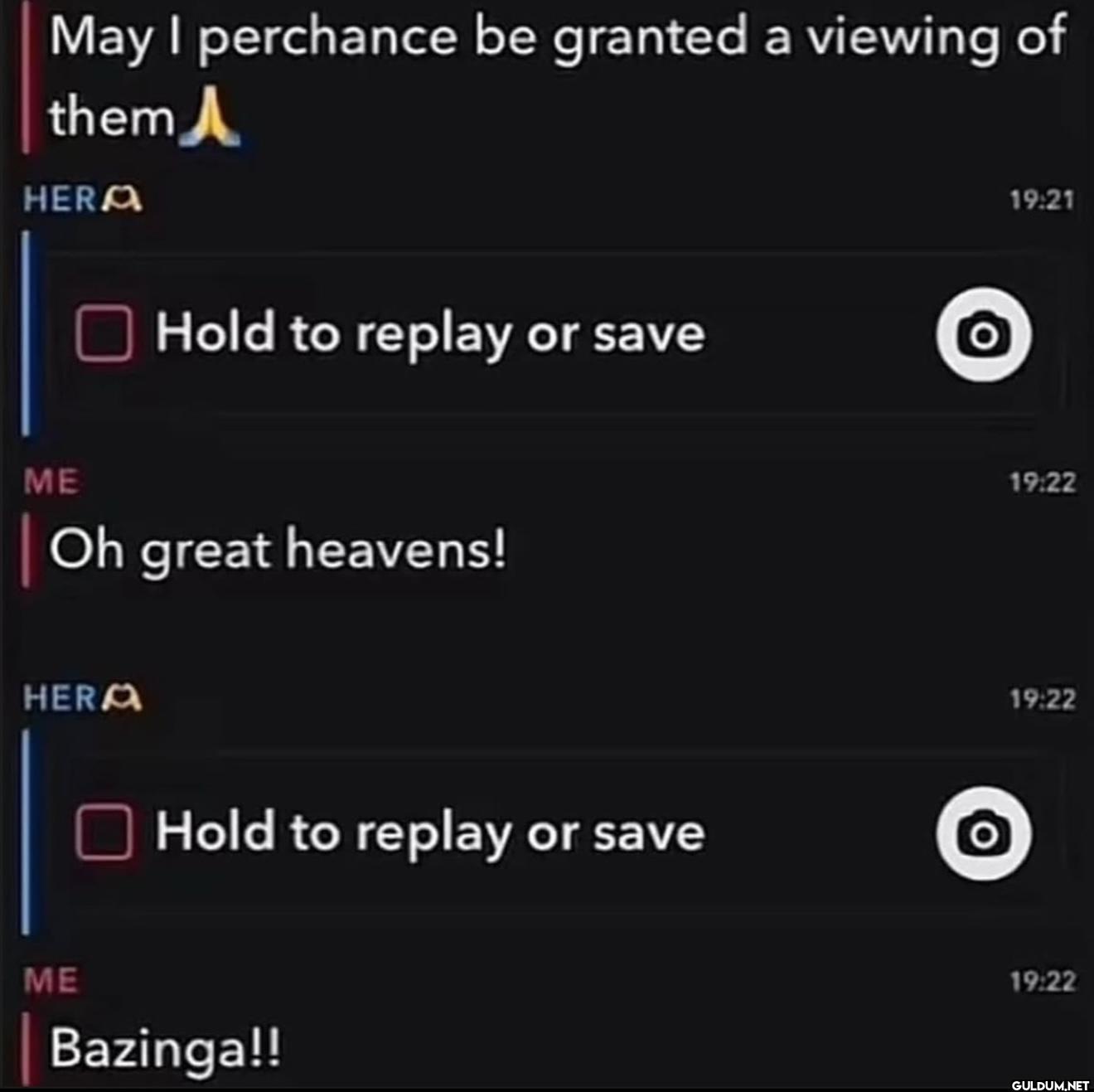 May I perchance be granted...