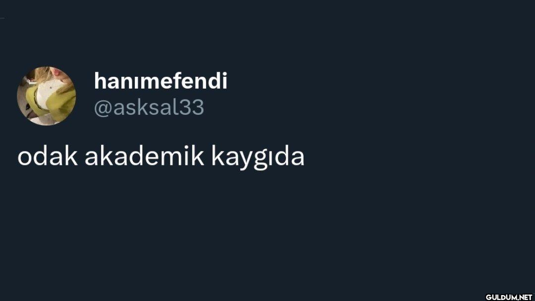 odak akademik kaygıda