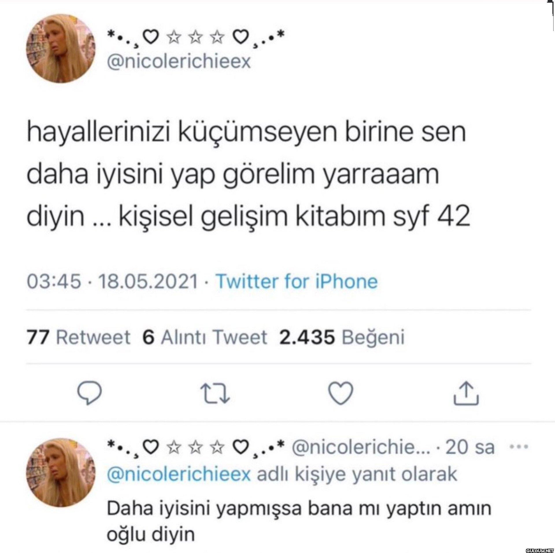 hayallerinizi küçümseyen...