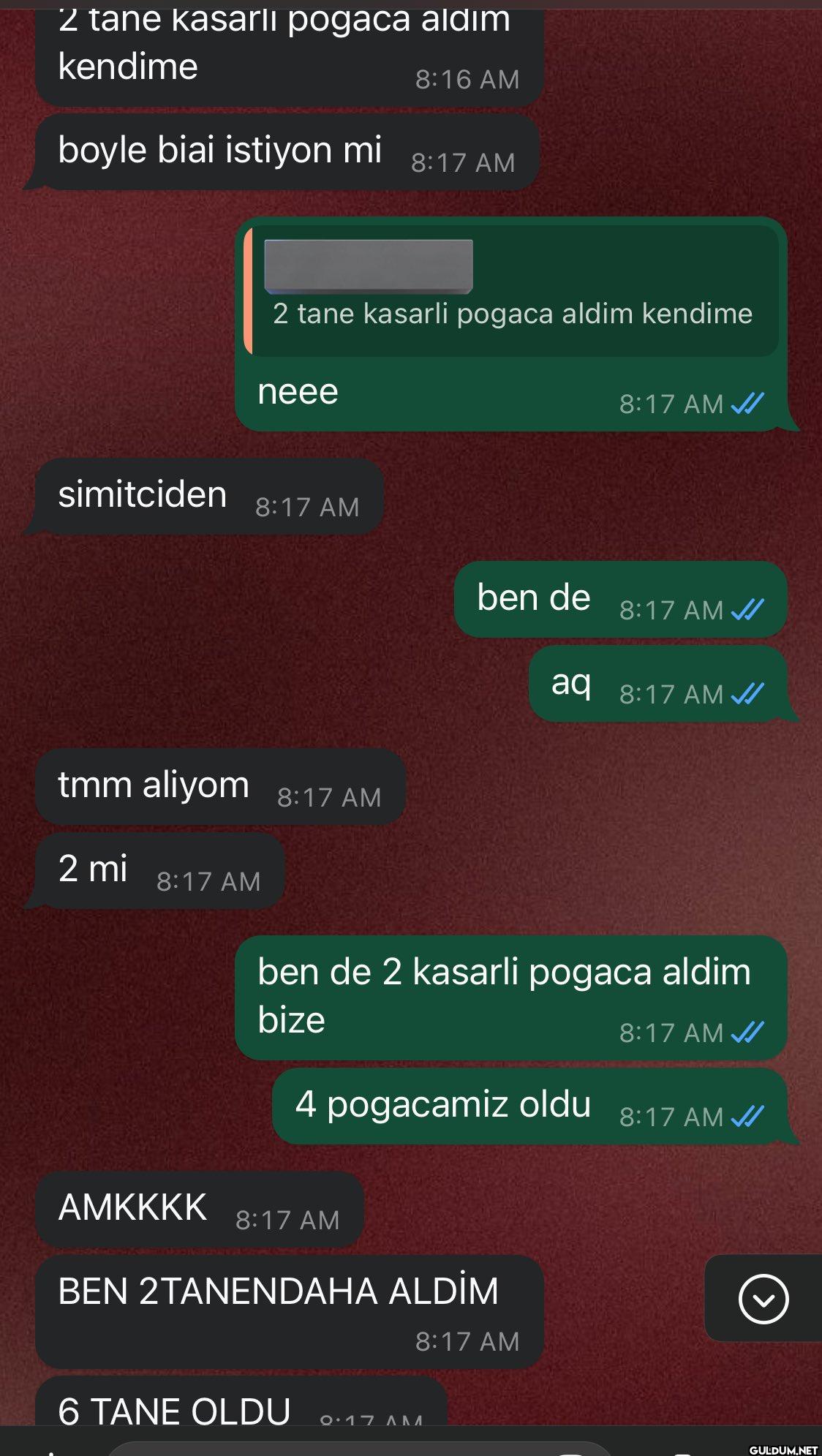 2 tane kasarlı pogaca...