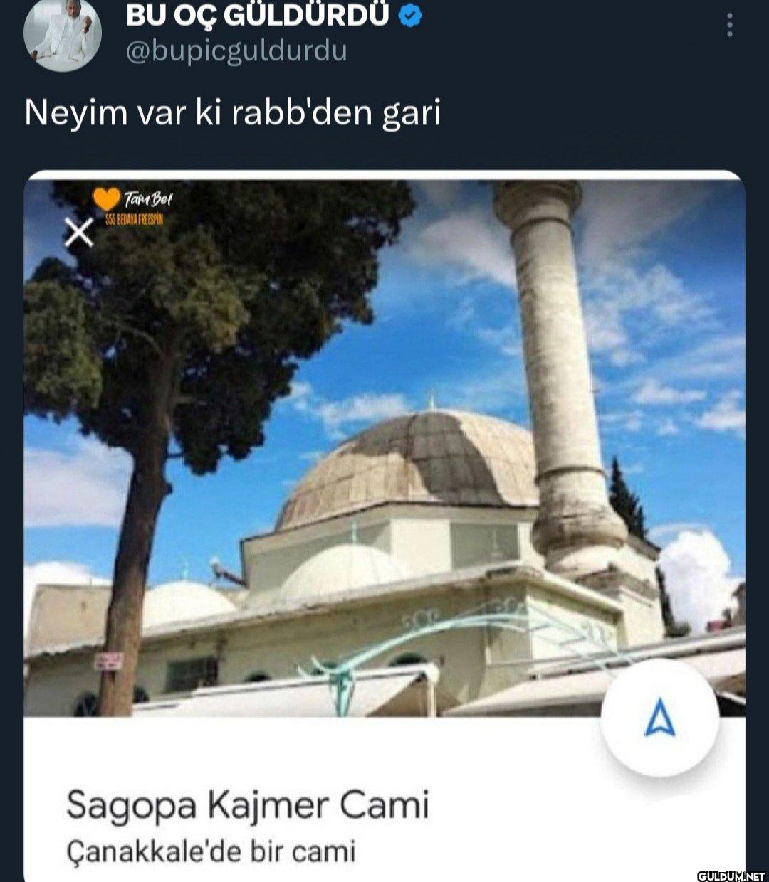 Neyim var ki rabb'den gari...