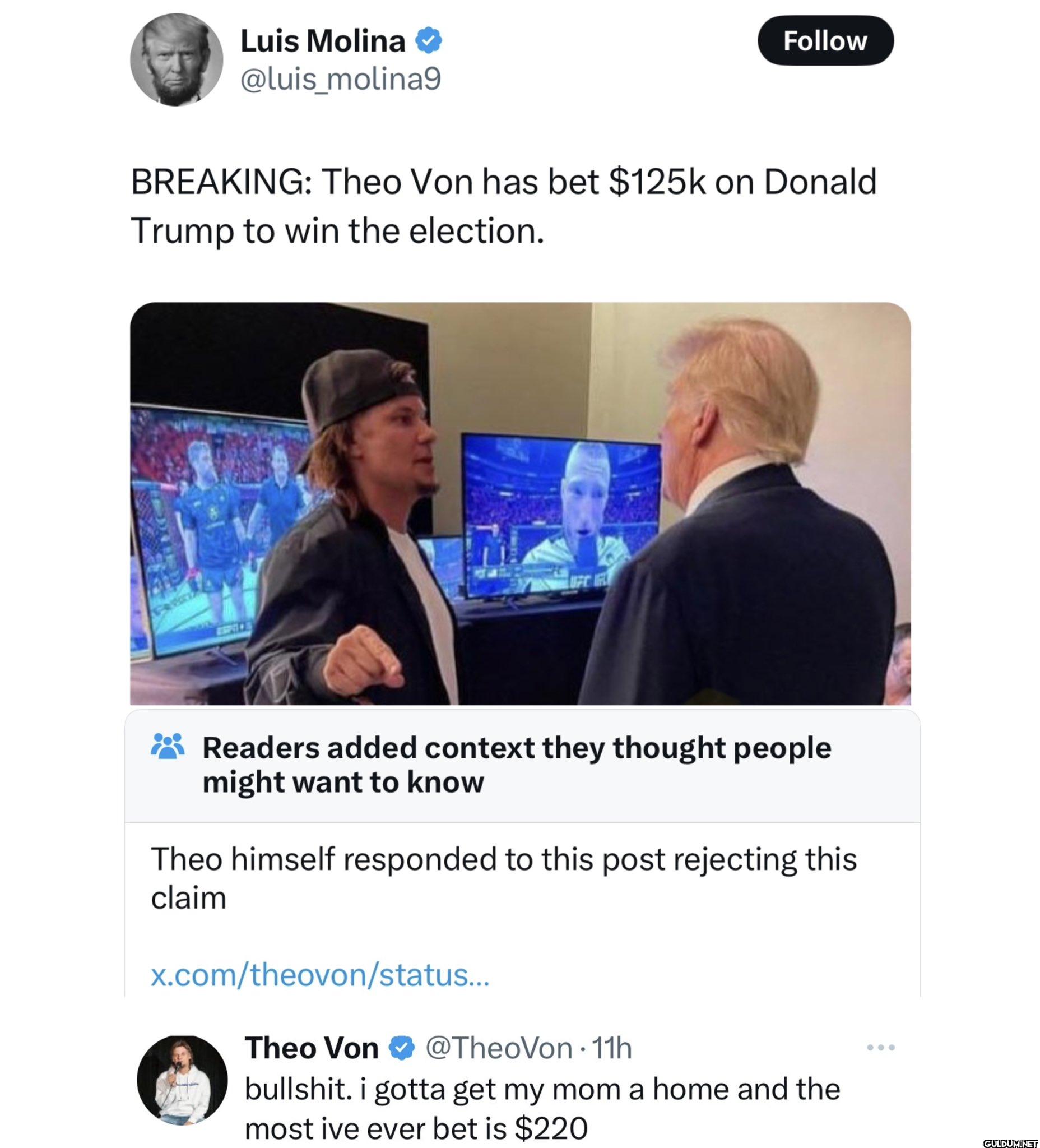 Follow BREAKING: Theo Von...