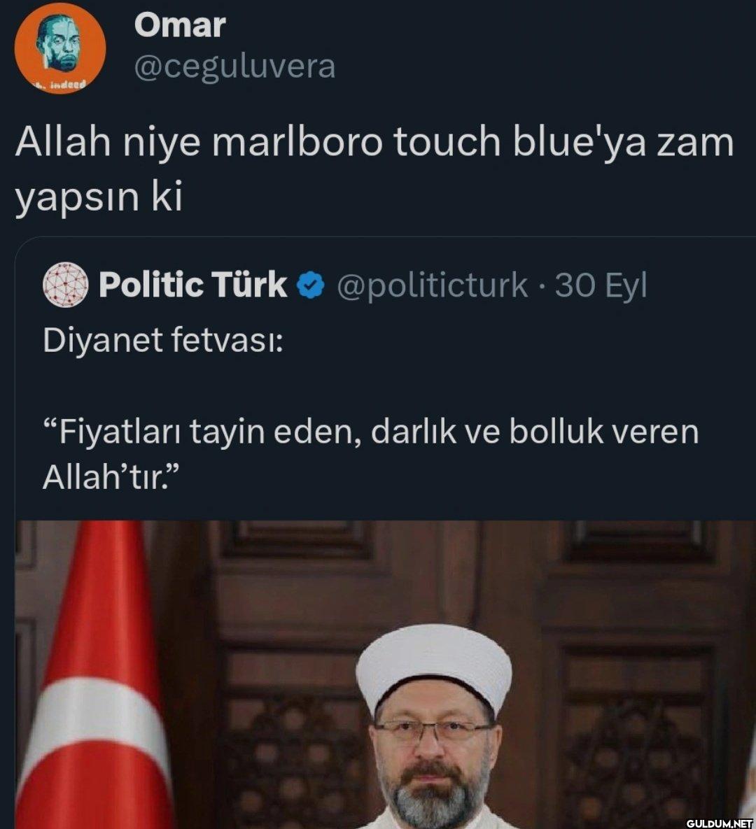 Allah niye marlboro touch...