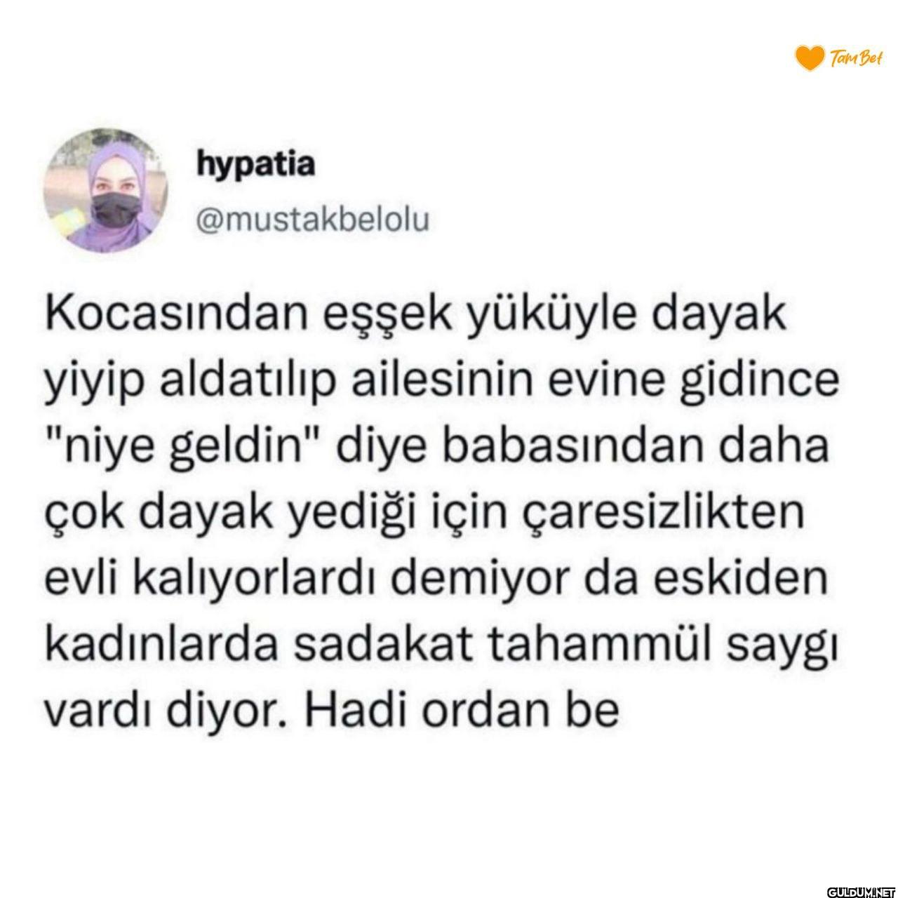 Kocasından eşşek yüküyle...