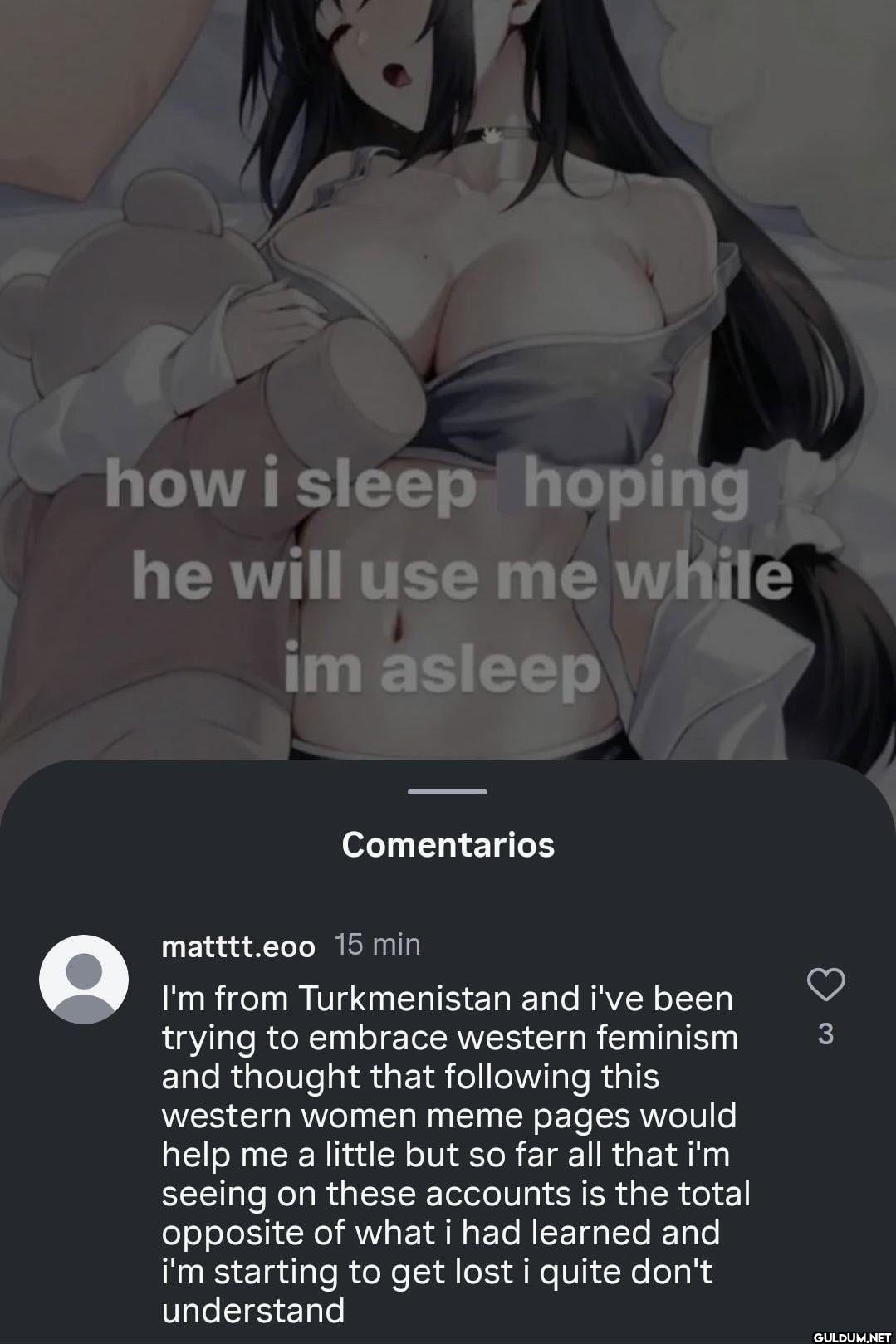 how i sleep hoping he will...