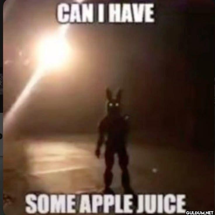 CAN I HAVE SOME APPLE JUICE