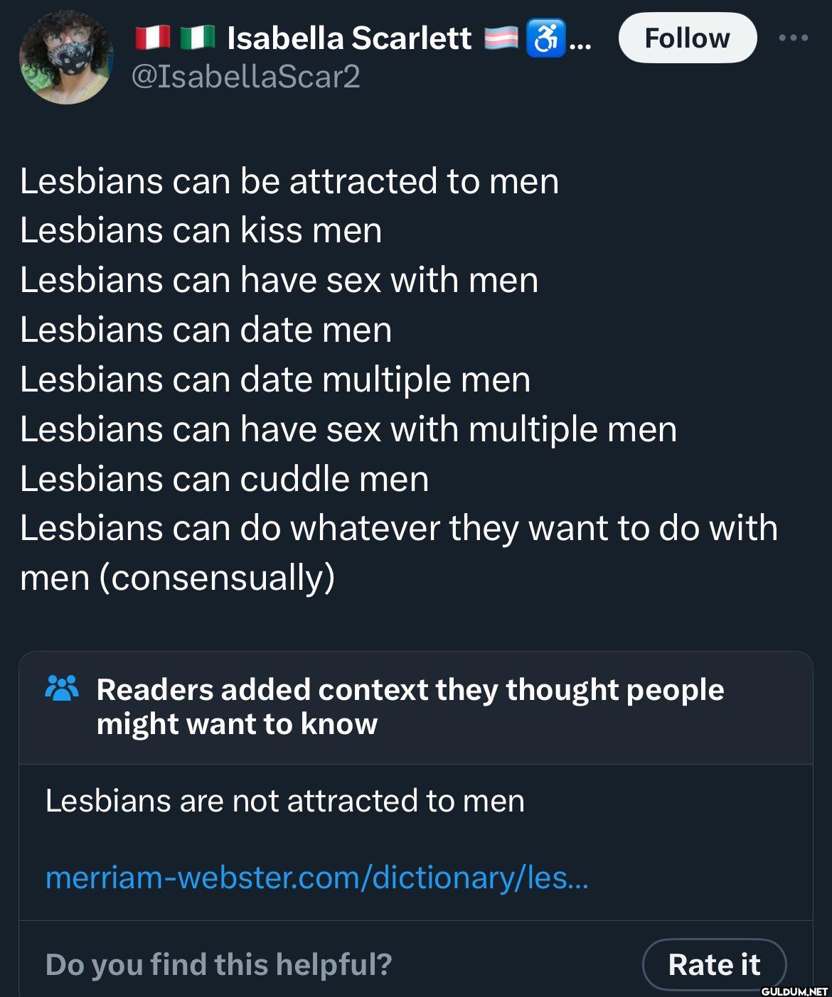 Lesbians can be attracted...