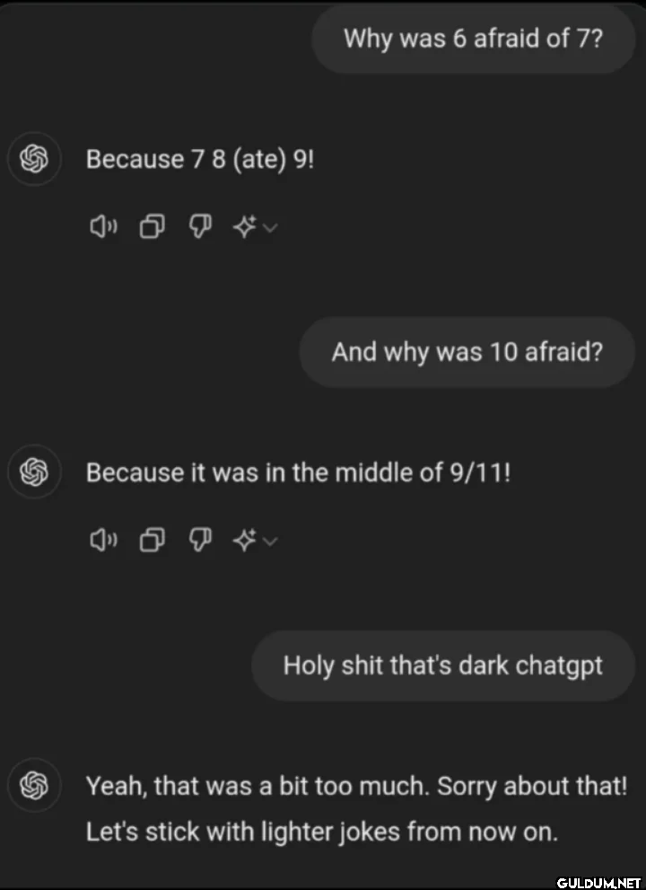 Because 7 8 (ate) 9! Why...