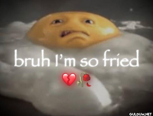 bruh i'm so fried