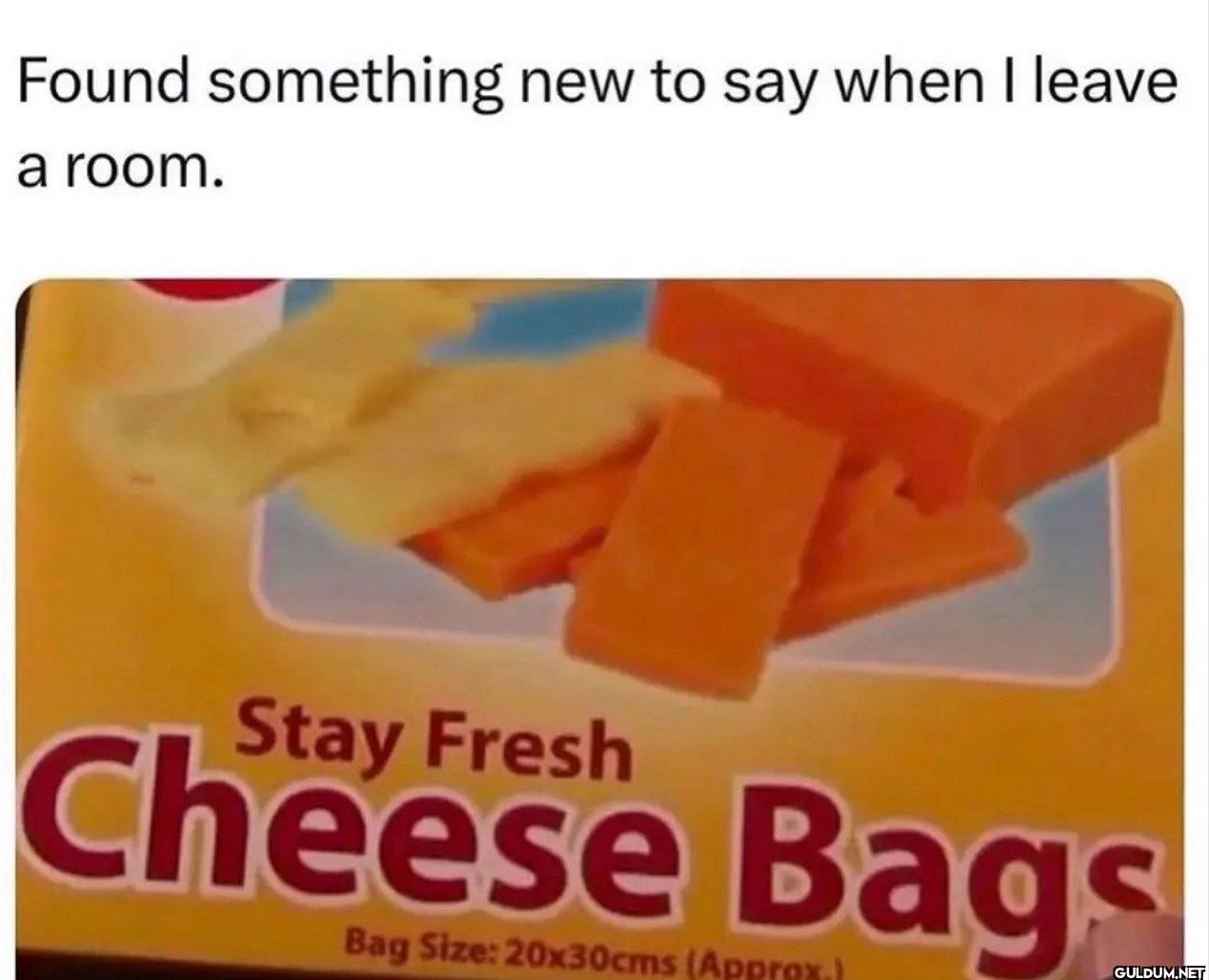 Found something new to say...