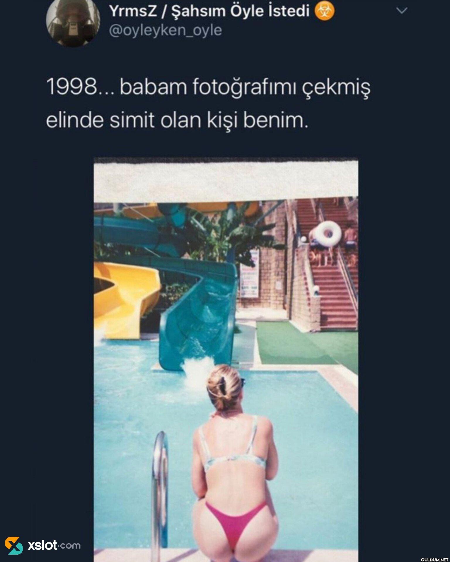 1998... babam fotoğrafımı...