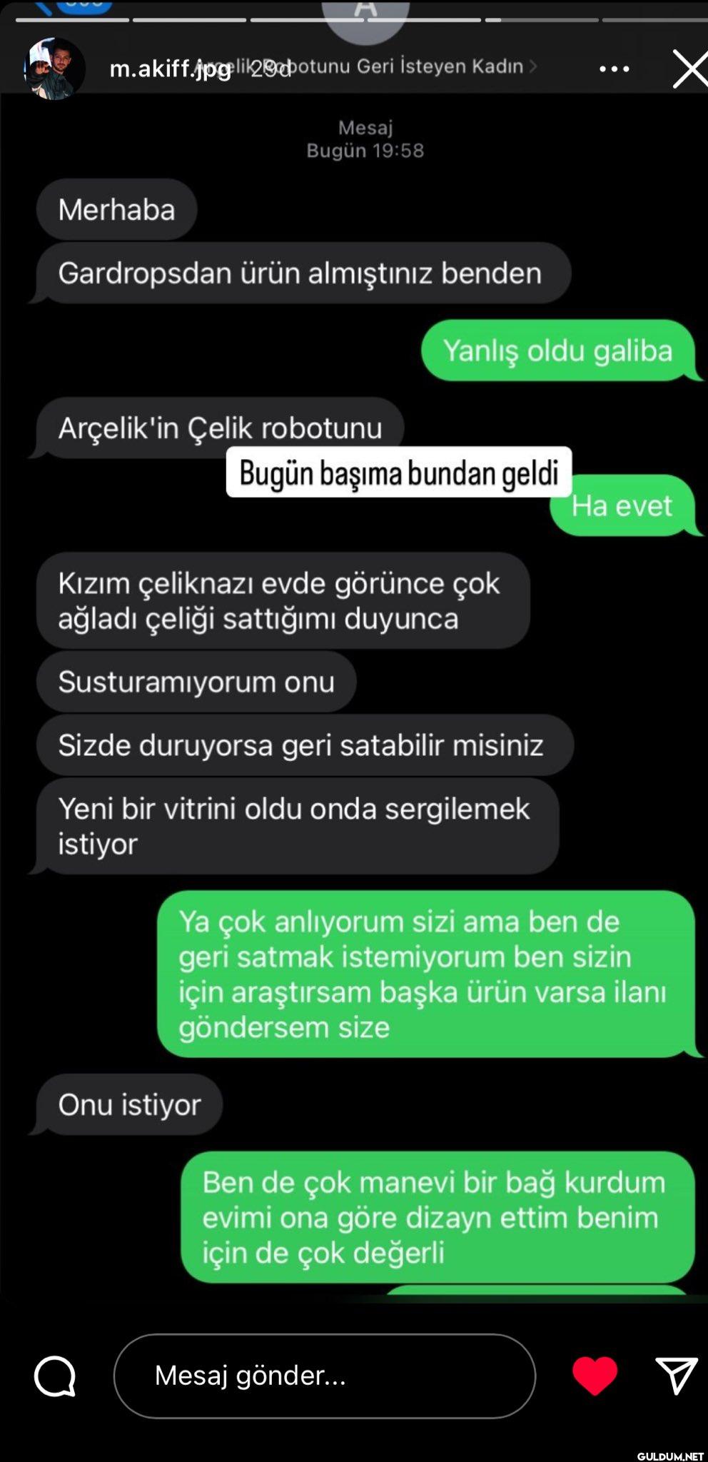 arkadaşımın başına gelene...