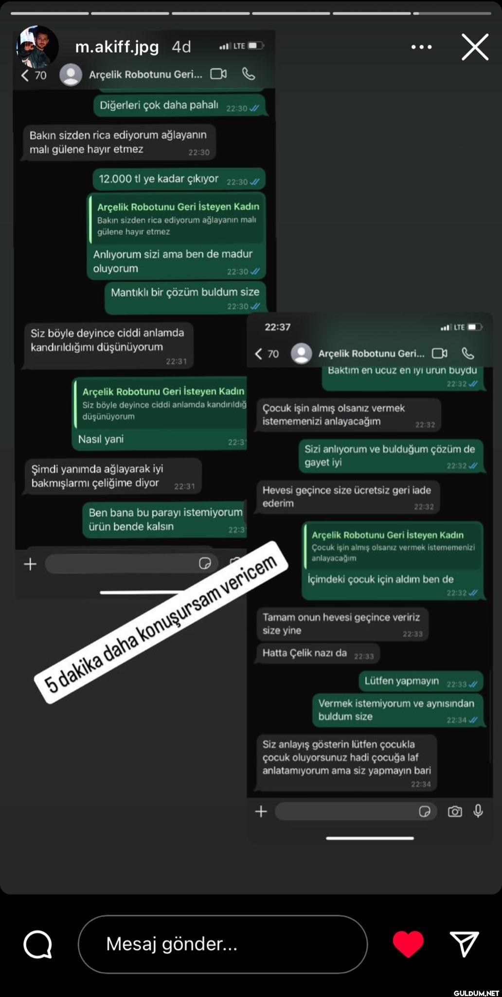 arkadaşımın başına gelene...