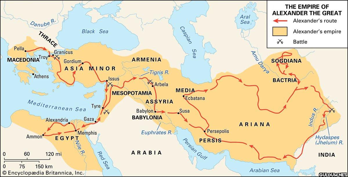 21. Map of Alexander the...