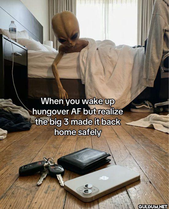 When you wake up hungover...