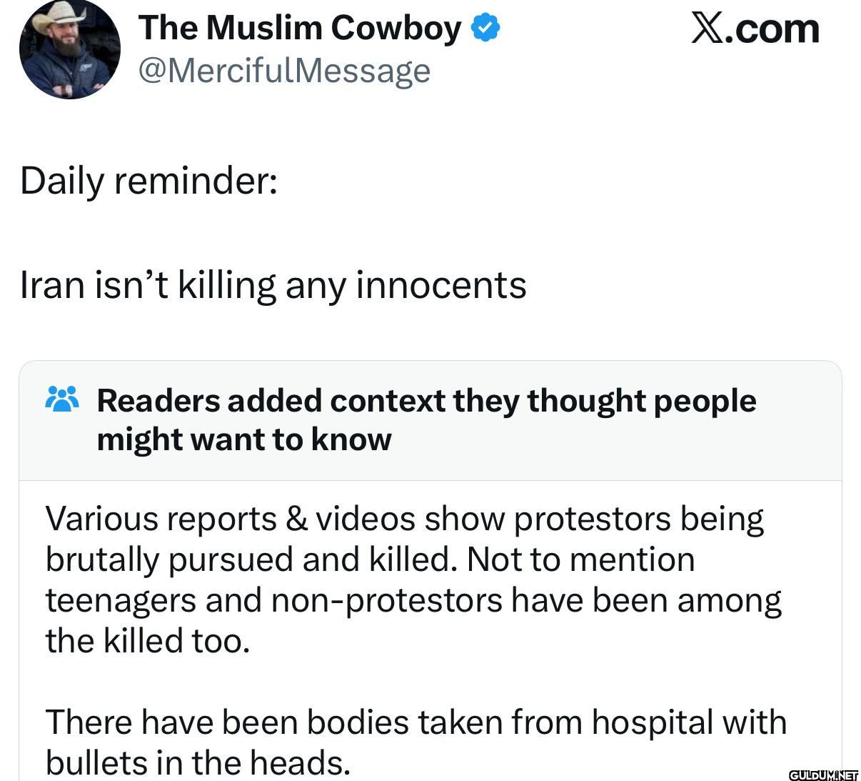 Muslim cowboy?    The...