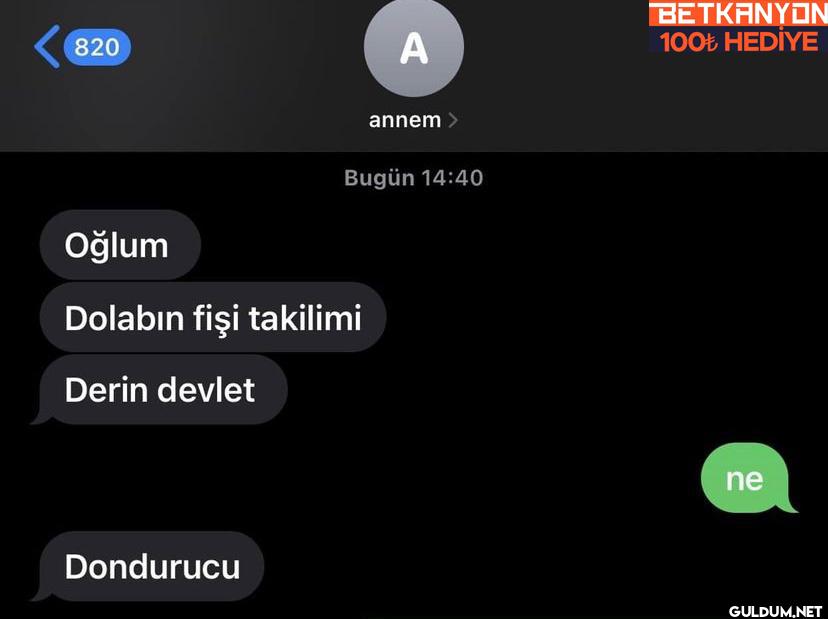 820 A Oğlum annem Bugün...