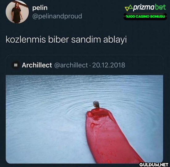 kozlenmis biber sandim...