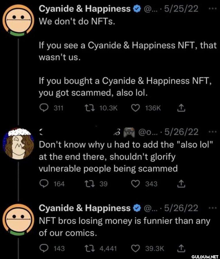 5 25 22 We don't do NFTs....