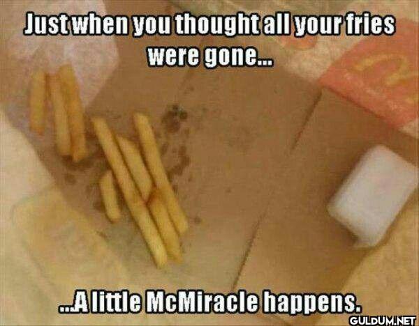 Just when you thought all...