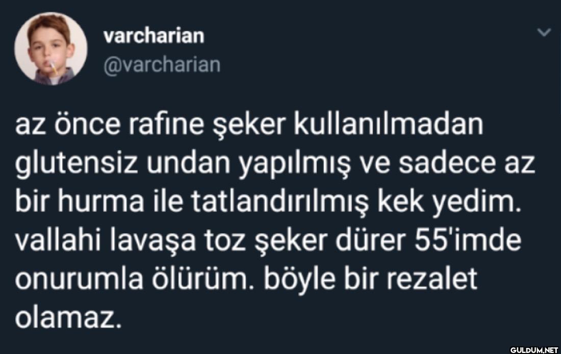 az önce rafine şeker...