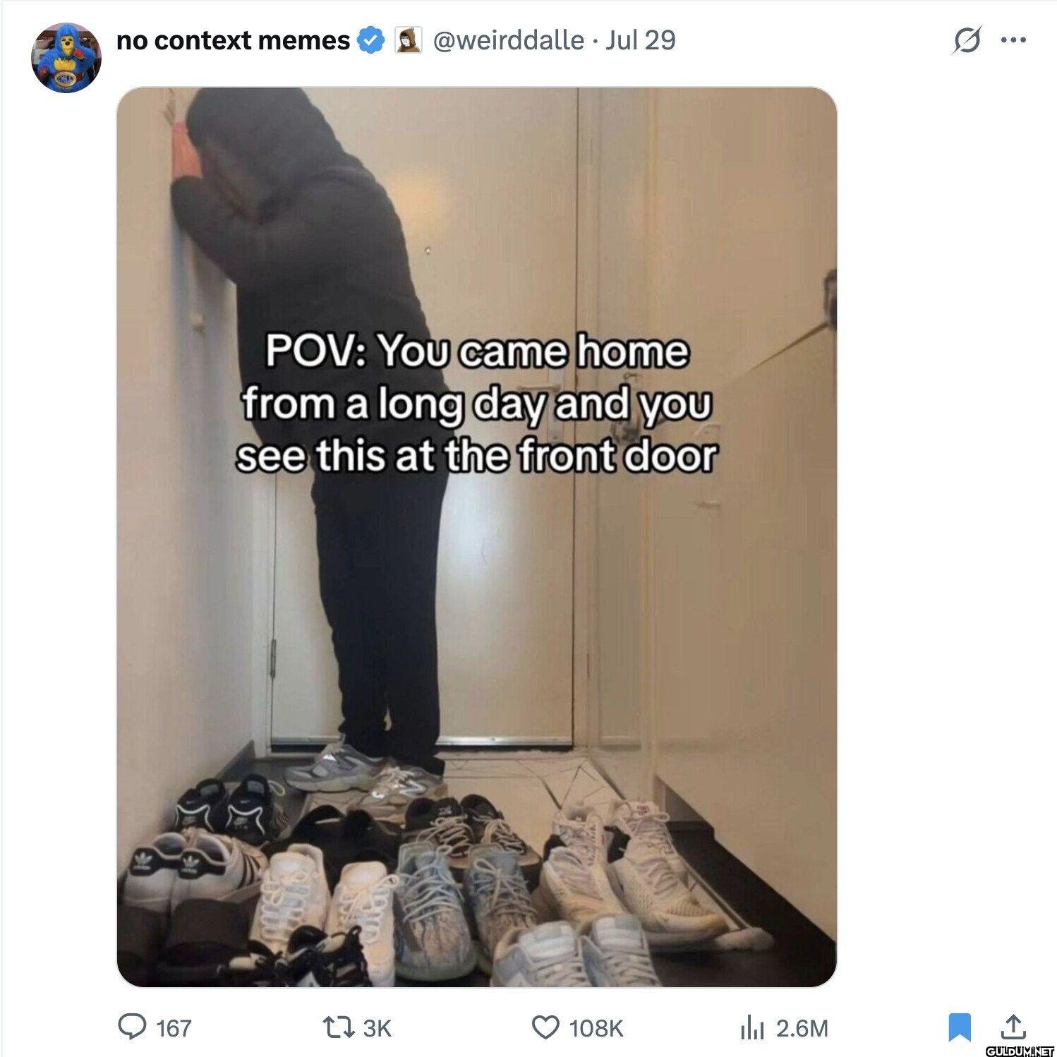 POV You came home from a...